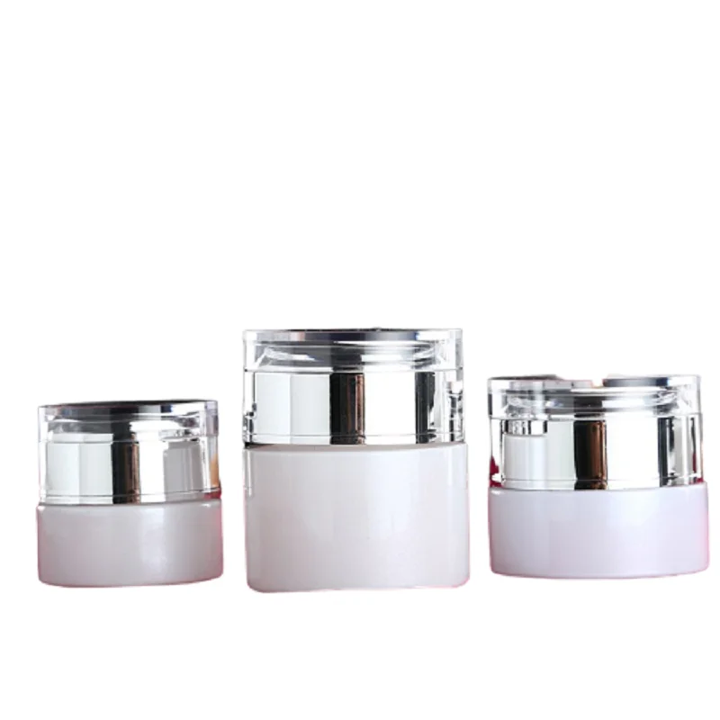 

20g 30g 50g Cream Jar Cosmetic Refillable Perfume Glass Mist Spray Bottle 20/30/40/50/60/80ML Emulsion Lotion Pump Bottle 10pcs