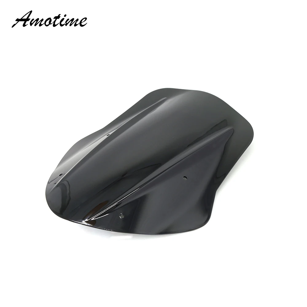 For Ducati Diavel 2014 2015 2016 2017 2018 Motorcycle Windscreen Windshield Deflector Shield Screen With Bracket Black Smoke