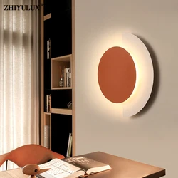 Orange Green Black New Modern LED Wall Lights Living Study Room Bedroom Bedside Corridor Aisle Parlor Flats Lamp Indoor Lighting