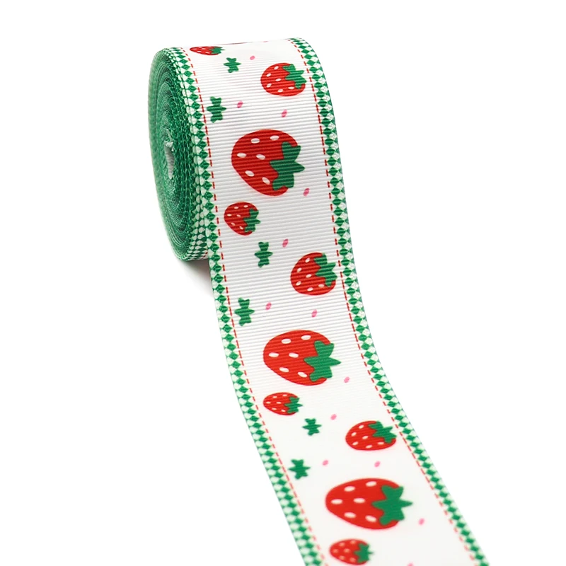 10 Yards 1,5" 38MM Frucht-Ananas-Printed-Kordelband für Haaraccessoires, DIY-Bastelbedarf, Nähen, Handarbeit Y2021051301 – Detail 4