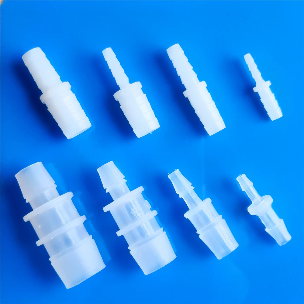 2pcs 24Sizes 2.4-15.8mm Reducing Diameter Plastic Silicone Tube Joint Straight Gas Water Pipe Hose Connectors Aquarium Drop Ship