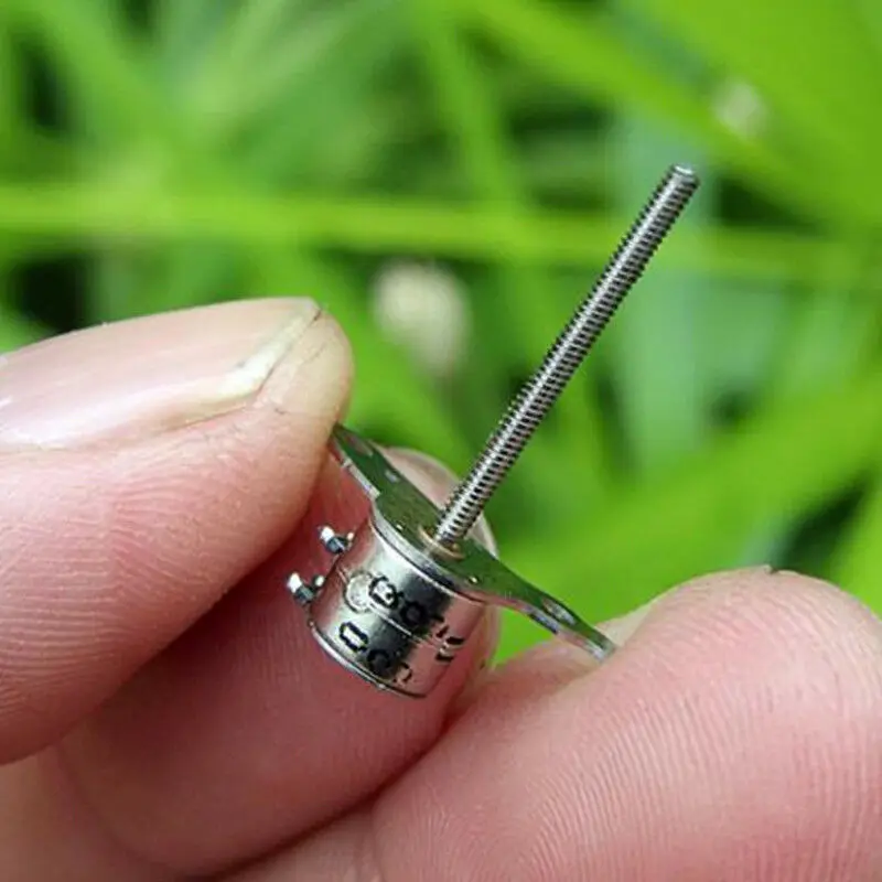 10PCS Mini 6mm Stepper Motor 2-phase 4-wire Micro Mini tiny Stepping 17mm Long Shaft  Linear Screw  Digital Camera Lens