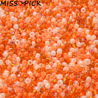 500pcs 3mm Mix Orange Charm Czech Glass Seed Beads Spacer Beads For Jewelry Making DIY Bracelet Necklace Accessories Wholesale