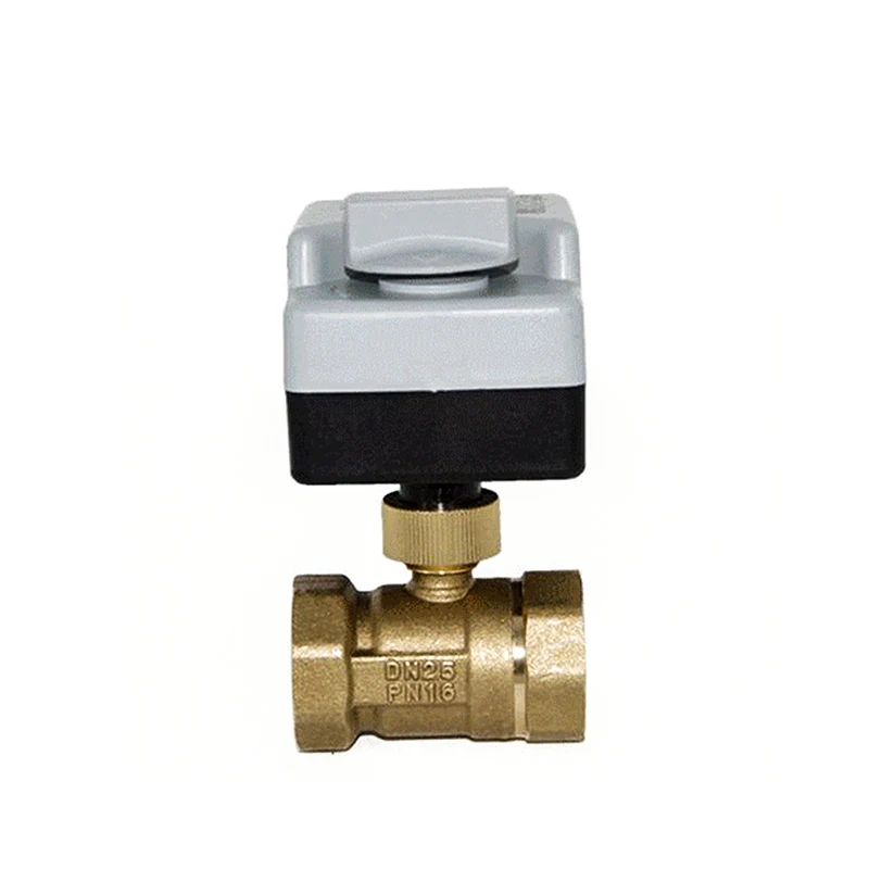 Imagem -03 - Latão Válvula de Esfera Elétrica com Interruptor Manual Motorizada Ball Valve Três Fios Point Control 220v 2