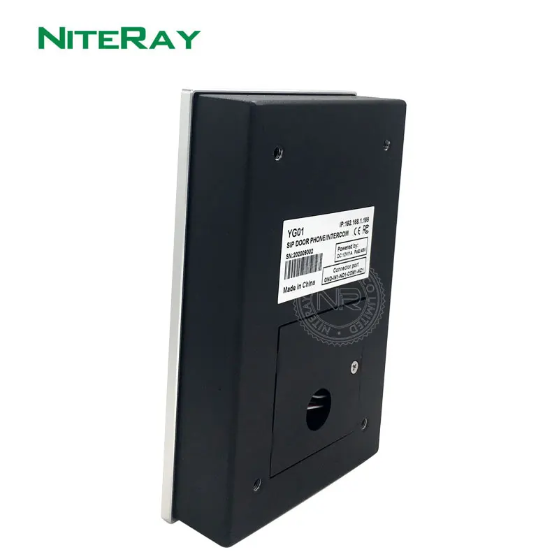 Niteray Q504 Electronic Intercom SIP Audio Door Phone for Audio Intercom System