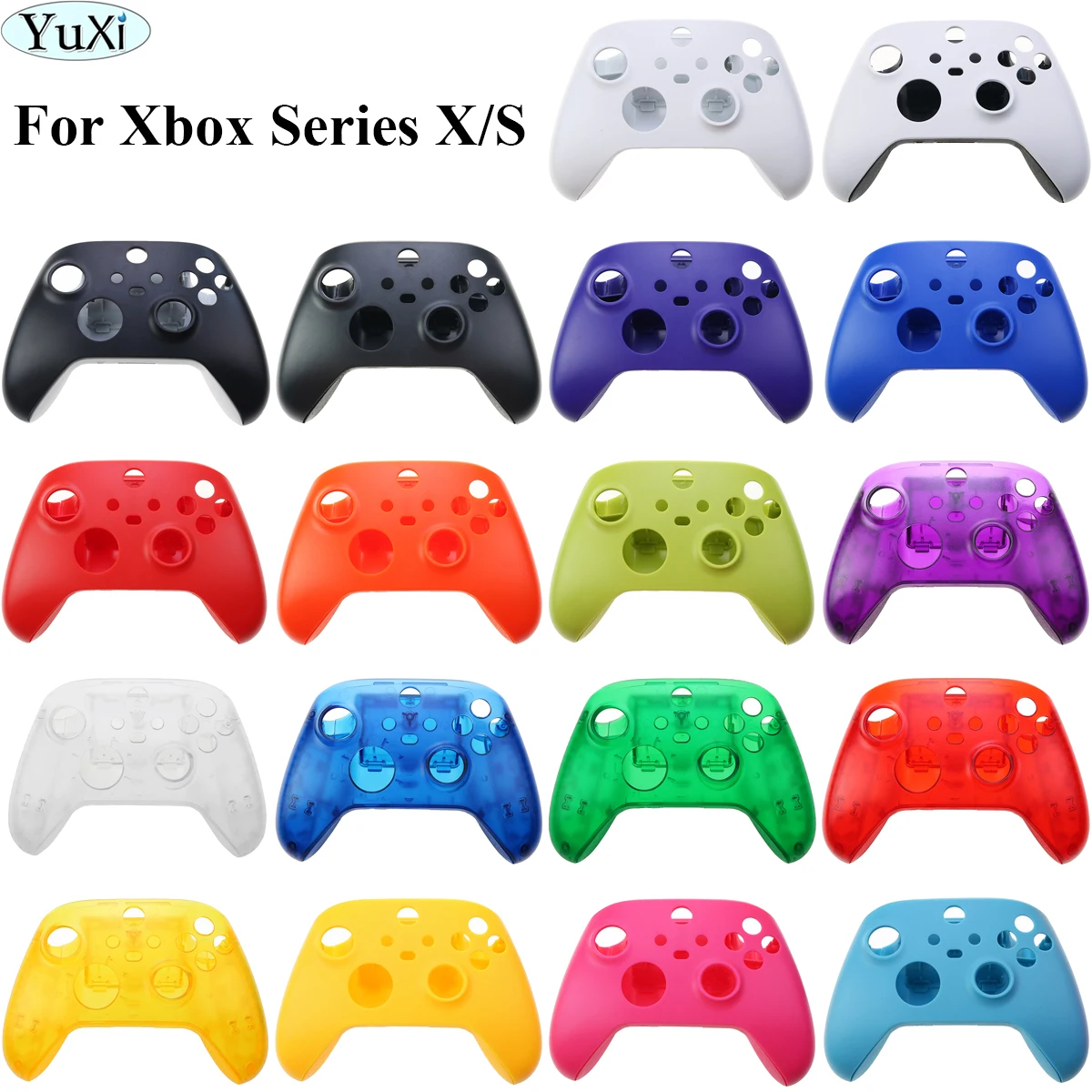 

YuXi 18 Color Replacement Shell for Xbox Series S Controller Case Control Housing Cover for Xbox Series X Controller Accessories