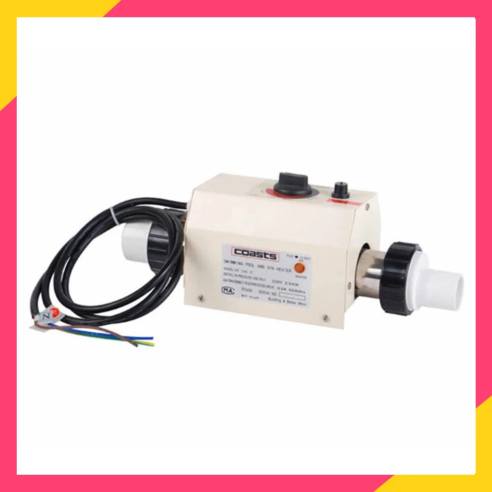 

220V 3KW Electric Water Heater Thermostat for Swimming Pool Bathtub SPA Bath For Massage Hot Tub and Jacuzzi