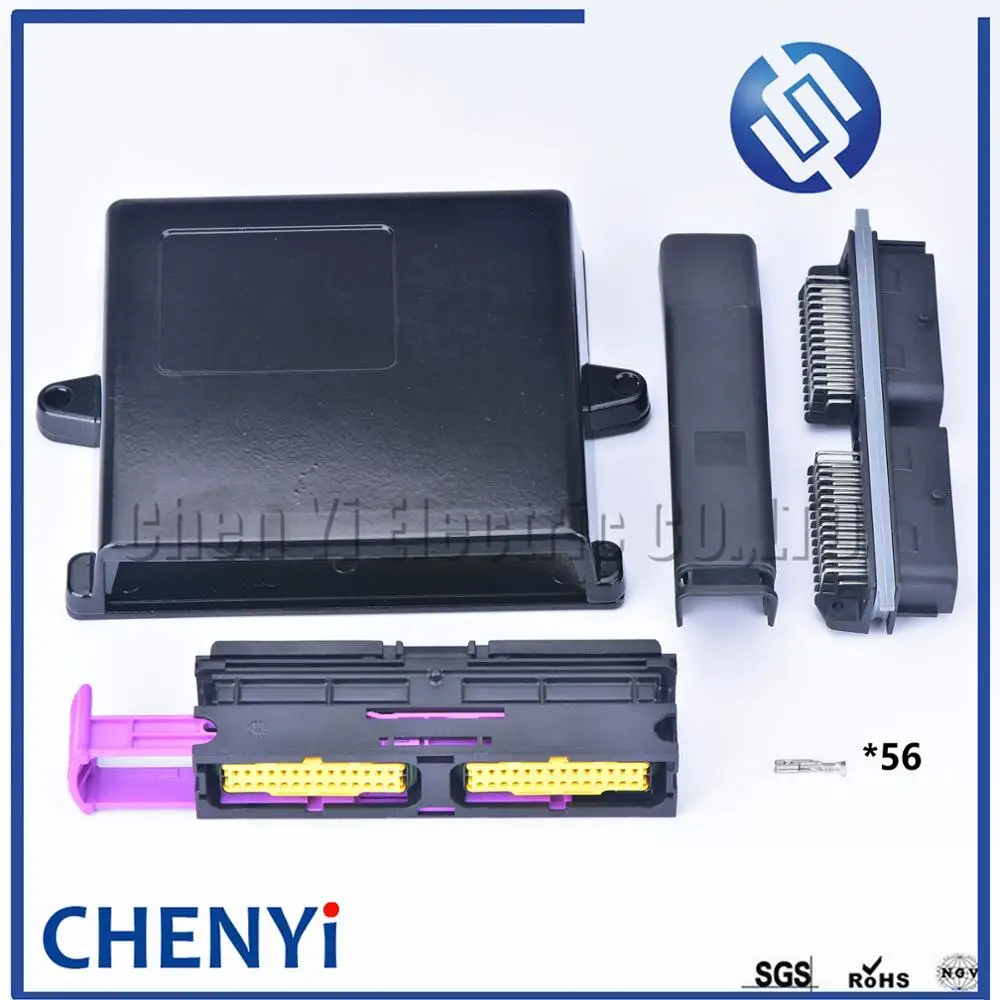 56-pins auto-aluminium ecu-behuizingskast met bijpassende mannelijke en vrouwelijke connector met pin of box 211PC562S0008