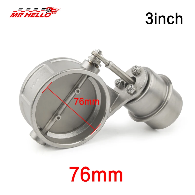 new 2\'\' 2.5\'\' 3\'\' Stainless Steel Exhaust Control Valve Cutout Set Vacuum Actuator CLOSED Style Pipe Pressure:About -2psi-5.5psi