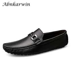 Leather Slip On Mens Loafers Casual Shoes Men Designer Lofer Man Mocasines Hot Sale Loafer Trend 2020 Loffers Low Lofars