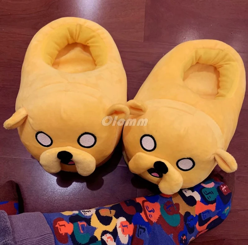 Pantofole da cartone animato Happy time donna antiscivolo Finn Jake pantofole da casa per interni personaggio Anime camera da letto regalo di natale