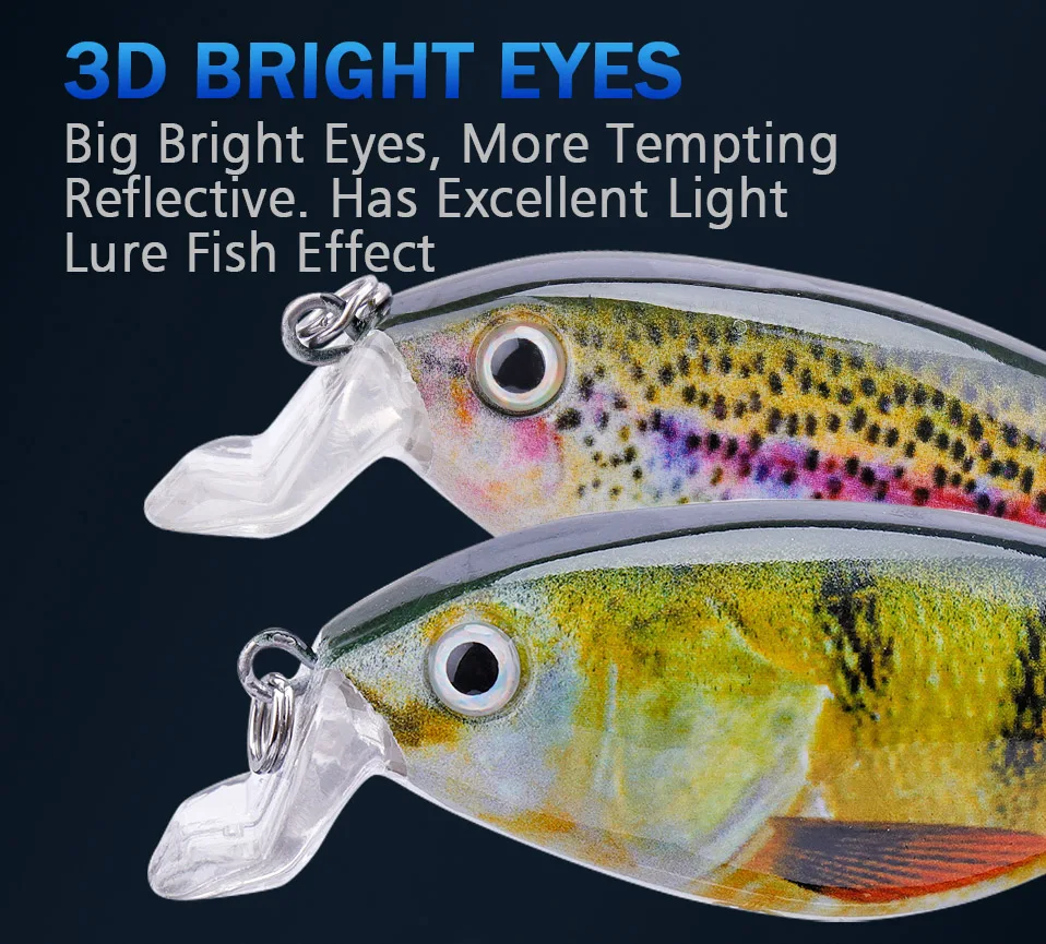 GOBASS 3 stücke 80mm 11g Jerkbait Angeln Schwimmende Minnow Köder Bass Wobbler Für Trolling Harte Künstliche Köder Crankbait Tackle kit – Detail 3