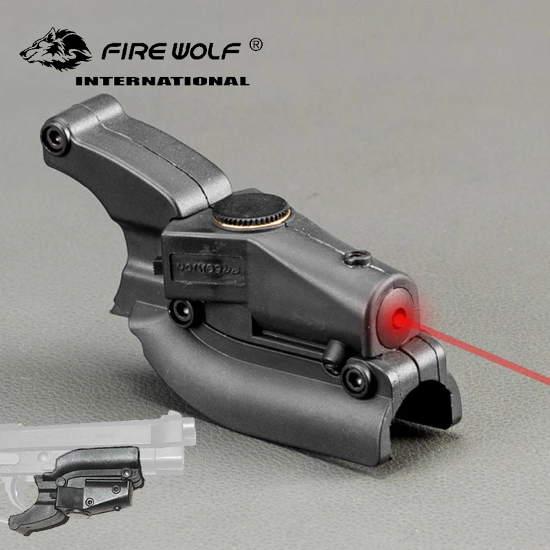 FIRE WOLF Mini Tactical Red Laser Sight Device for M92 with Lateral Grooves for Model 92 96 M9 for Hunting Laser Pointer