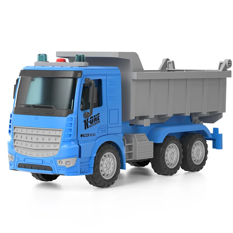 Children\'s oversized inertial engineering vehicle dump truck cement truck boy music light sound toy truck model car toy gift