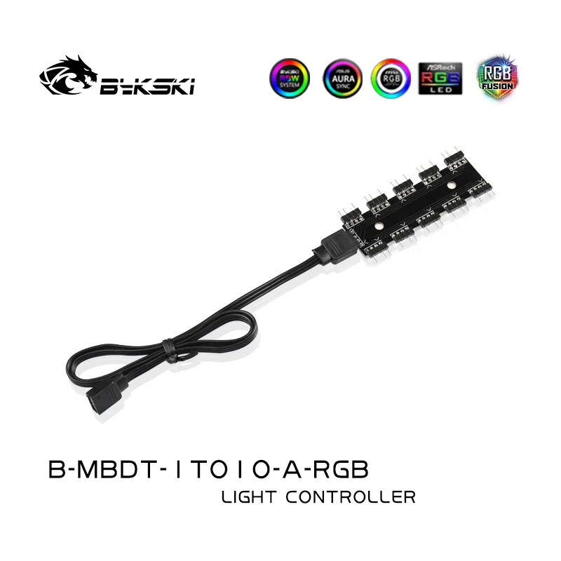 Bykski Rgb/A-RGB Hub/Rgb Header Verlengen 1 Om 10/Voor 4pin 12V Rgb/3PIN 5V Led Strip/Rgb Adapter