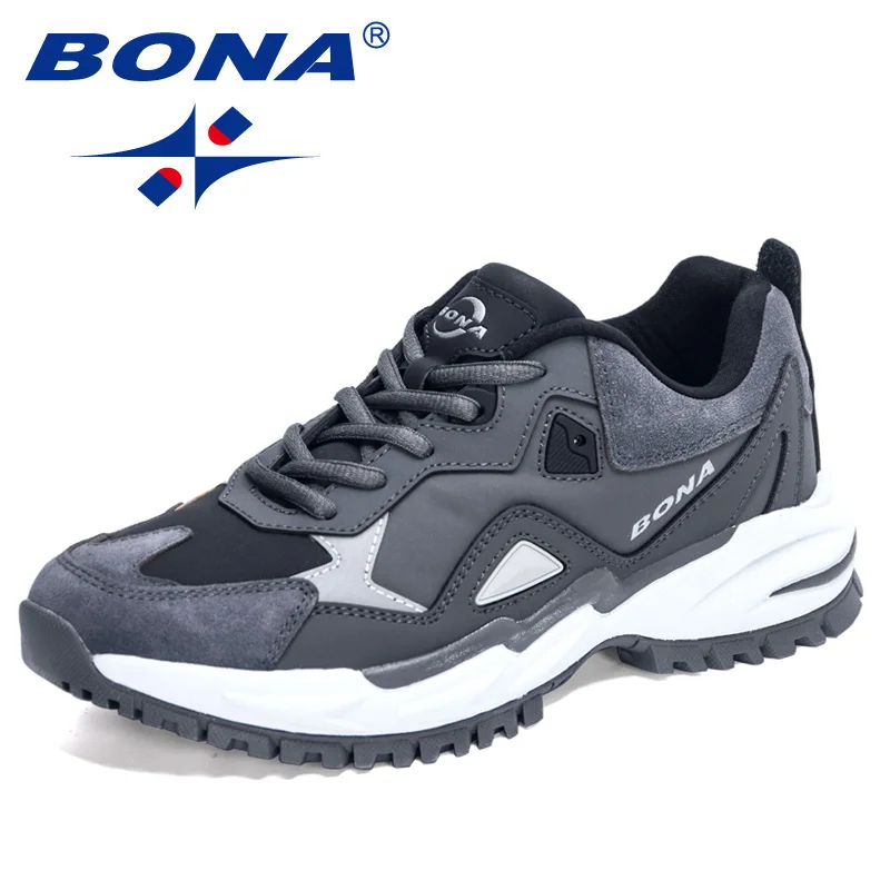 BONA BONA 2022 New Designers Top Quality Original Trial Running Shoes Men Sport Jogging Athelitic Outdoor Shoes Man Walking Foot