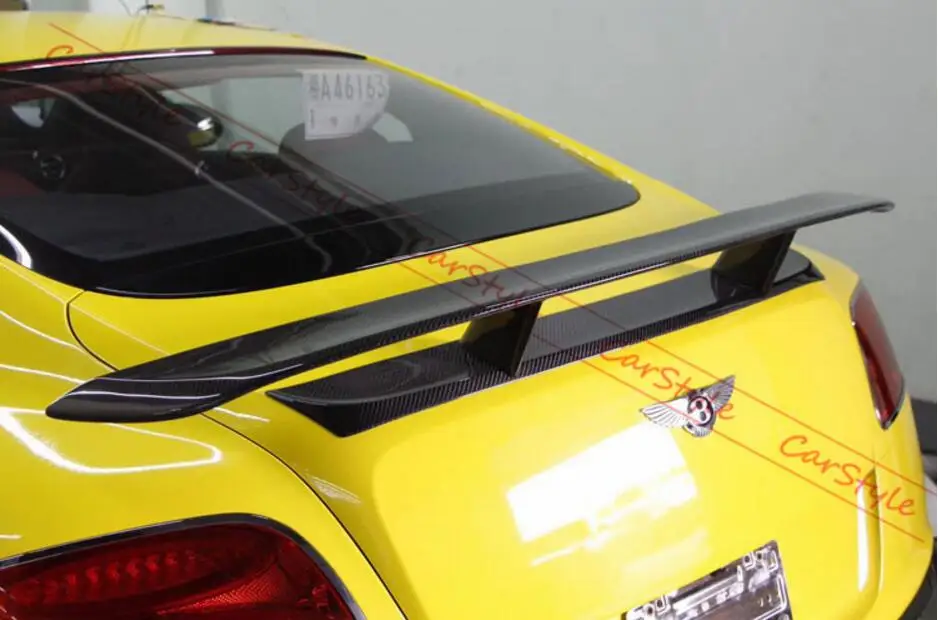 Carbon Fiber Car Rear Wing Trunk Lip Spoilers Fits For Bentley Continental GT Coupe 2 Door Only 2012 2013 2014