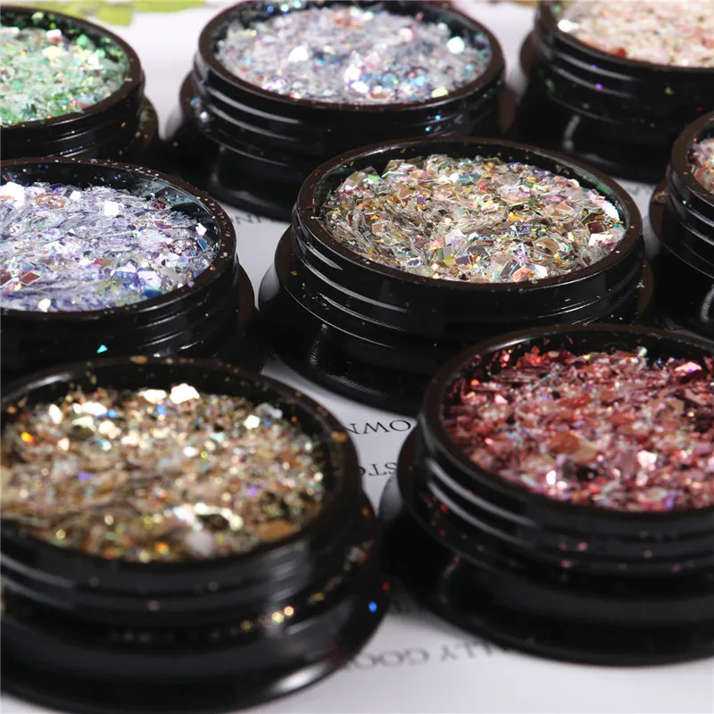 3g/Bottle Goblin Pupil Manicure Sequins Jewelry Size Mxed PVC Paillettes DIY 3D Nail Art  Wedding Craft Lentejuelas Accessories