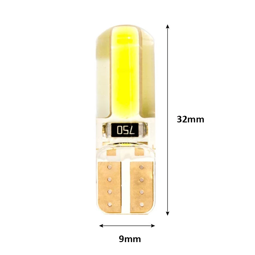 10pcs T10 W5W LED 194 168 W5W T10 Led Parking Bulb Auto Wedge Clearance Lamp Silica Bright White 6000K License Light Bulbs