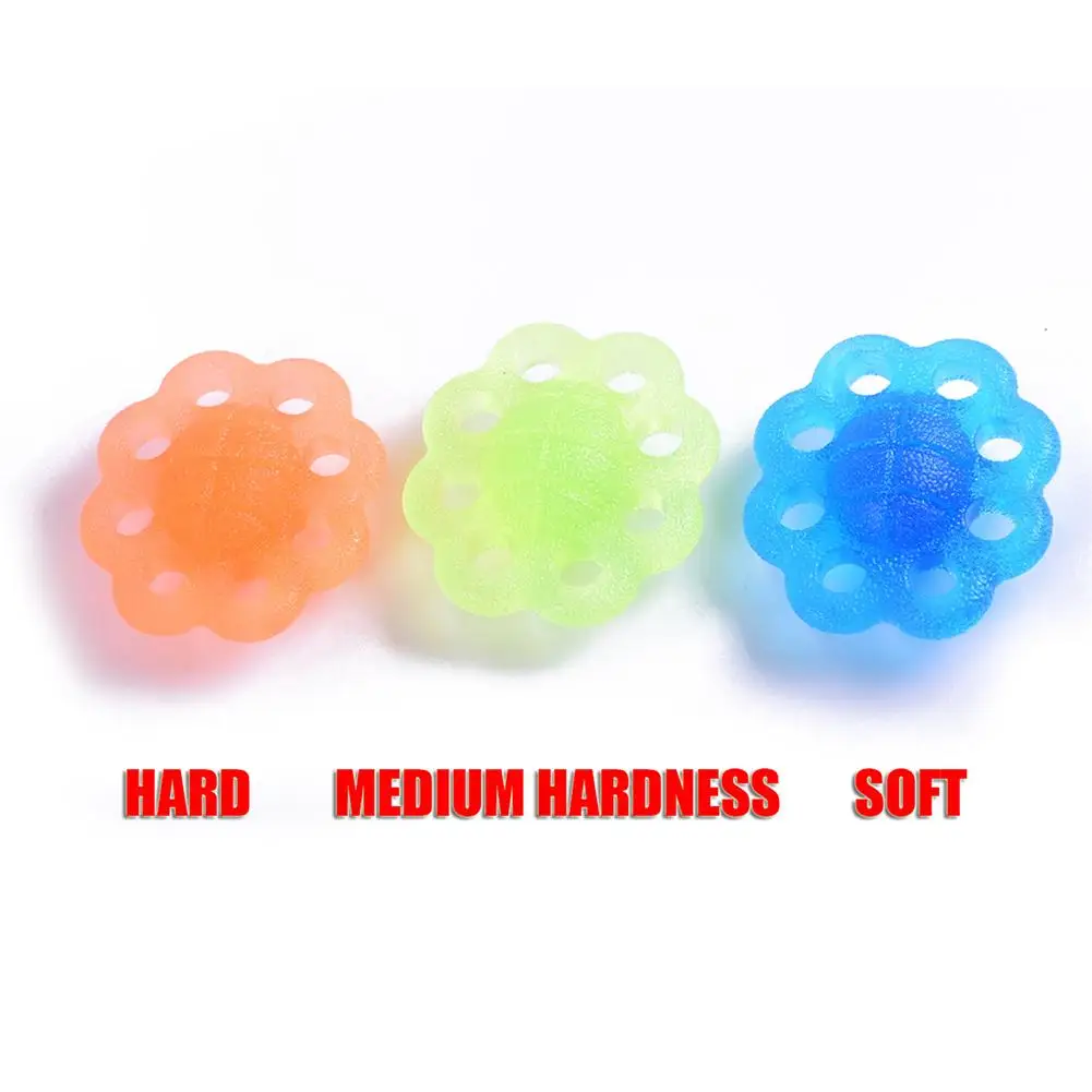 Household Silicone Grip Ball Rehabilitation Training Finger Palm Hand Grip Strengthener Finger Exerciser  Stress Relief Squeeze