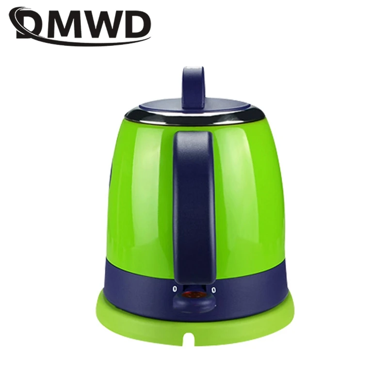 DMWD 0.8L Mini Ketel Listrik Pribadi Water Heater 220V Portabel Perjalanan Teko Otomatis Power-Off Anti Kering pembakaran