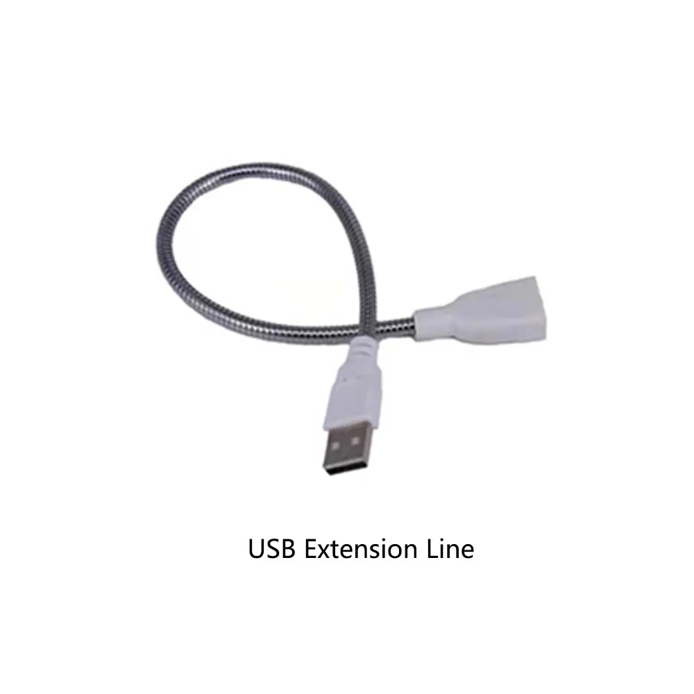 Mini USB LED Night Light 3LEDs 8LEDs 12LEDs 24LEDs Book Lamp Extension Pole EU/ US Plug Adapter For Reading Notebook Power Bank