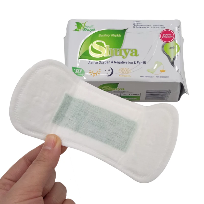 3 pack/lot love anion sanitary pads menstrual shuya anion 155mm length cotton soft feminine hygiene product 90 pieces