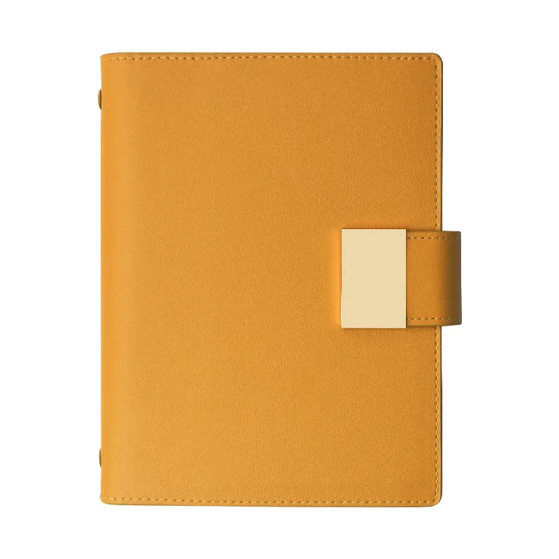 Carnet de notes en cuir chevelu perfecadt exquis, reliure de haute qualité, journal intime à 6 trous, agenda, bloc-notes, logo personnalisé, cadeau