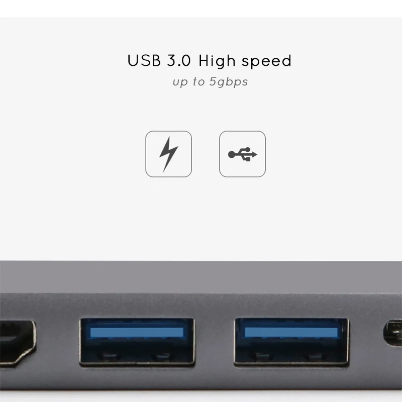 USBC to RJ45 HDMI-compatible USB 3.0 Type C Port Hub Gigabit Ethernet Lan 4K for Macbook Pro Air Thunderbolt 3 USB-C Charger