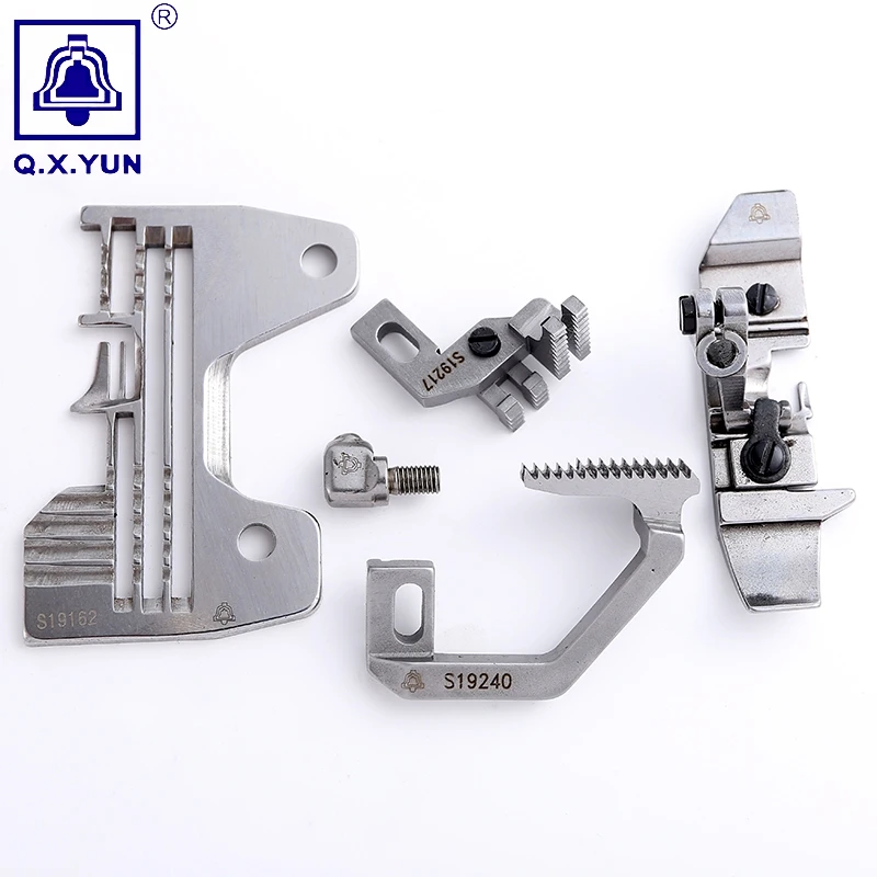 Q.X.YUN Sewing Machine For BROTHER EF4-N21 Machine Oversealing Machine Parts S19240-001/S19217-001 feed dog Gauge Set