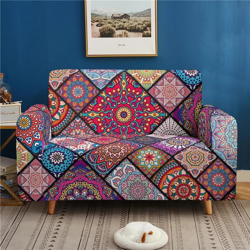 Funda de sofá 3D Bohemia para sala de estar, cubierta protectora de diseño de Mandala para sofá, toalla, muebles, sillón