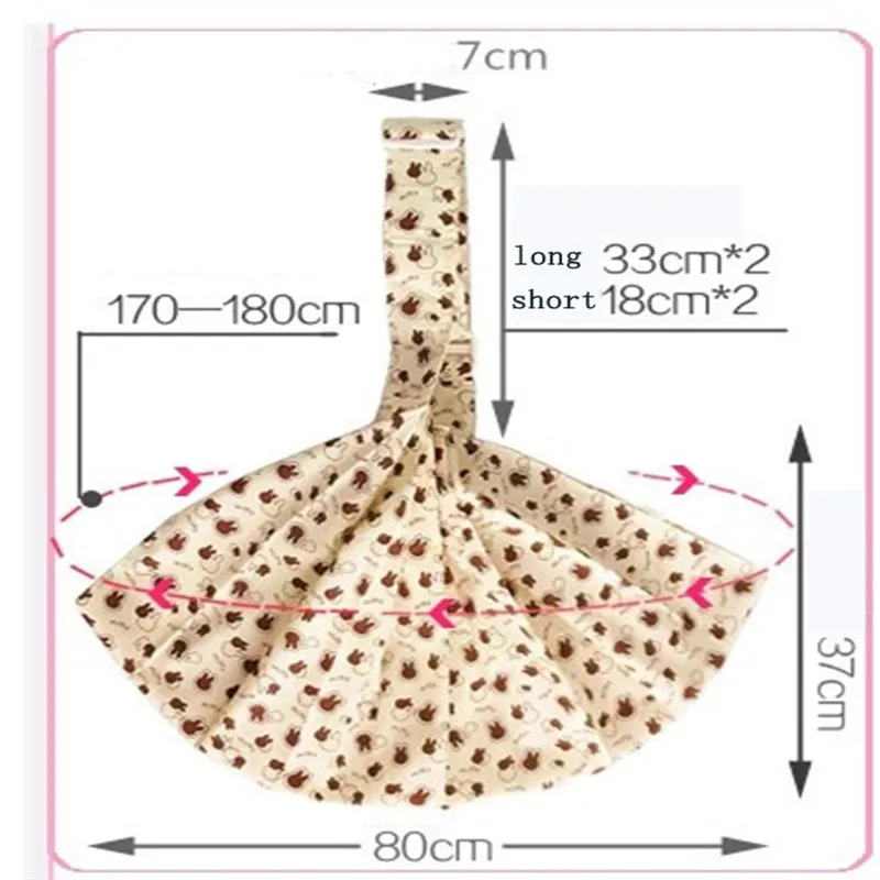Хлопковая переноска на одно плечо с мультяшным принтом, с перекрестными лямками спереди, эргономичная переноска для детей