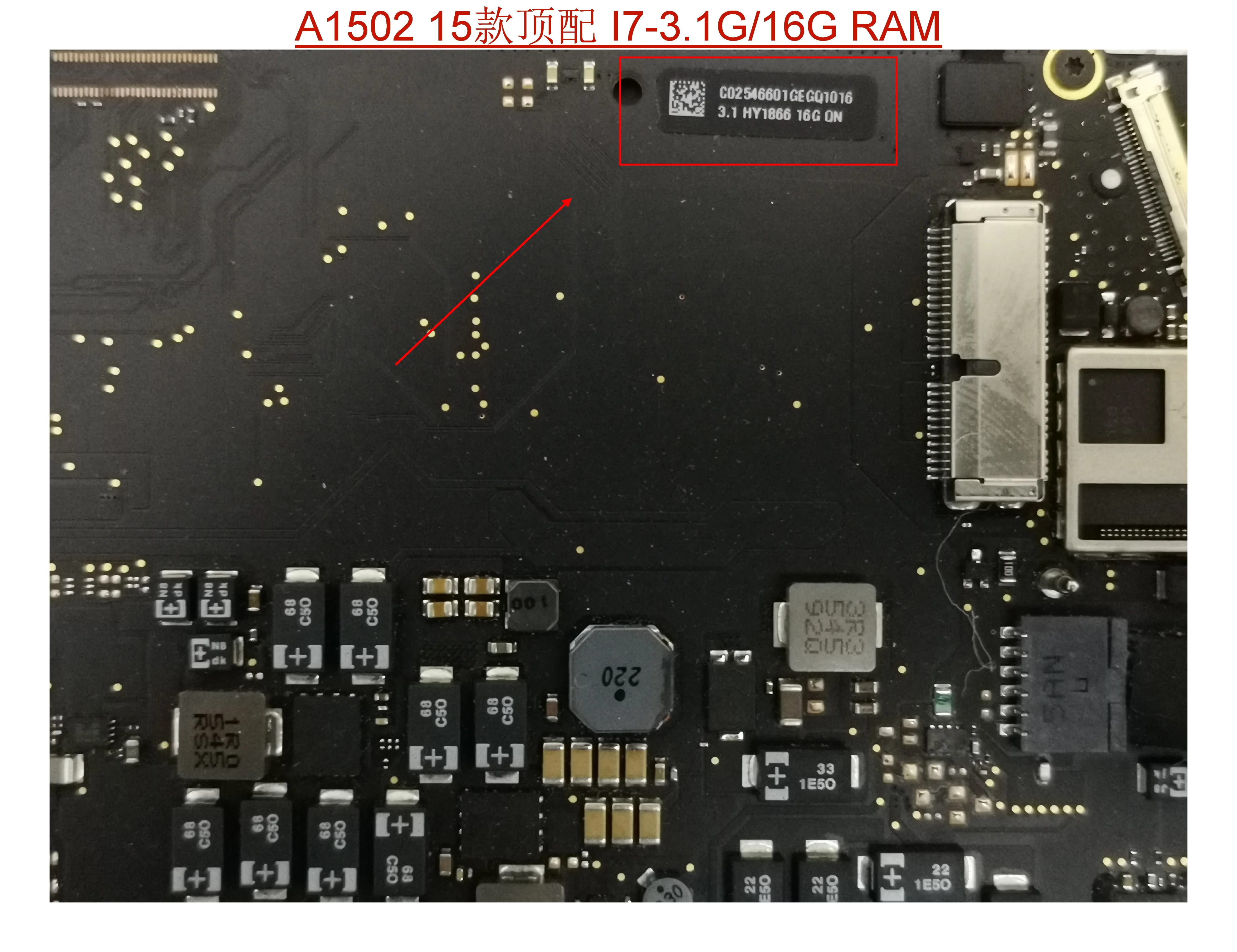 Imagem -02 - Placa-mãe para Macbook Pro Retina Logic Board Original A1502 Retina 13 8gb 16gb 8204924-a 2023