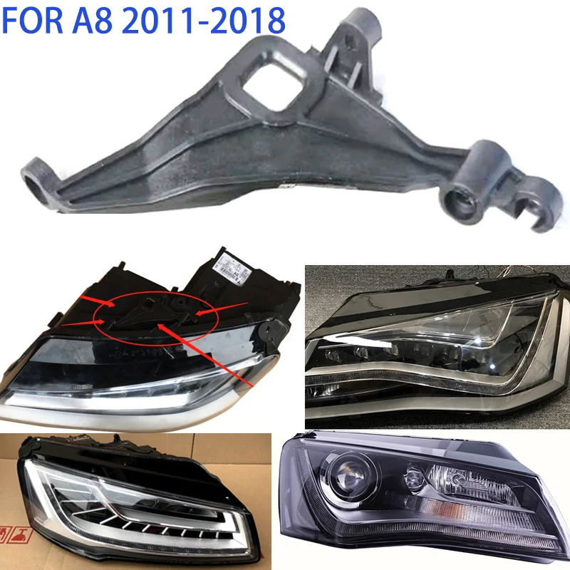 4H0998122 For AUDI A8 S8 A8L 4H0 2011-2018 Car Headlight Repair Kit Bracket Repair Parts Paw Black Plastic Feet Fixed 4H0998121