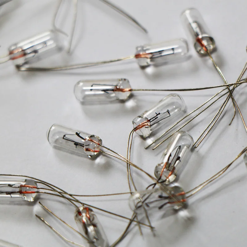 10 sztuk 5mm 4mm 3mm 12V Mini żarówka pszenicy żarówki ryżowe Edison żarówka ryżowa klimatyzacja przełącznik radiowy żarówki przyciskowe