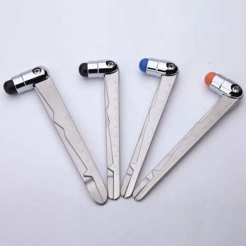 free shipping Multi-purpose percussion hammer With scale stainless steel diagnosed reflex hammer quality