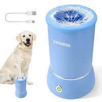 Automatic Dog Paw Cleaner USB Charging Soft Silicone Bristles Easy One Click Quickly Clean Outdoor Portable Dog Cats Foot Washer