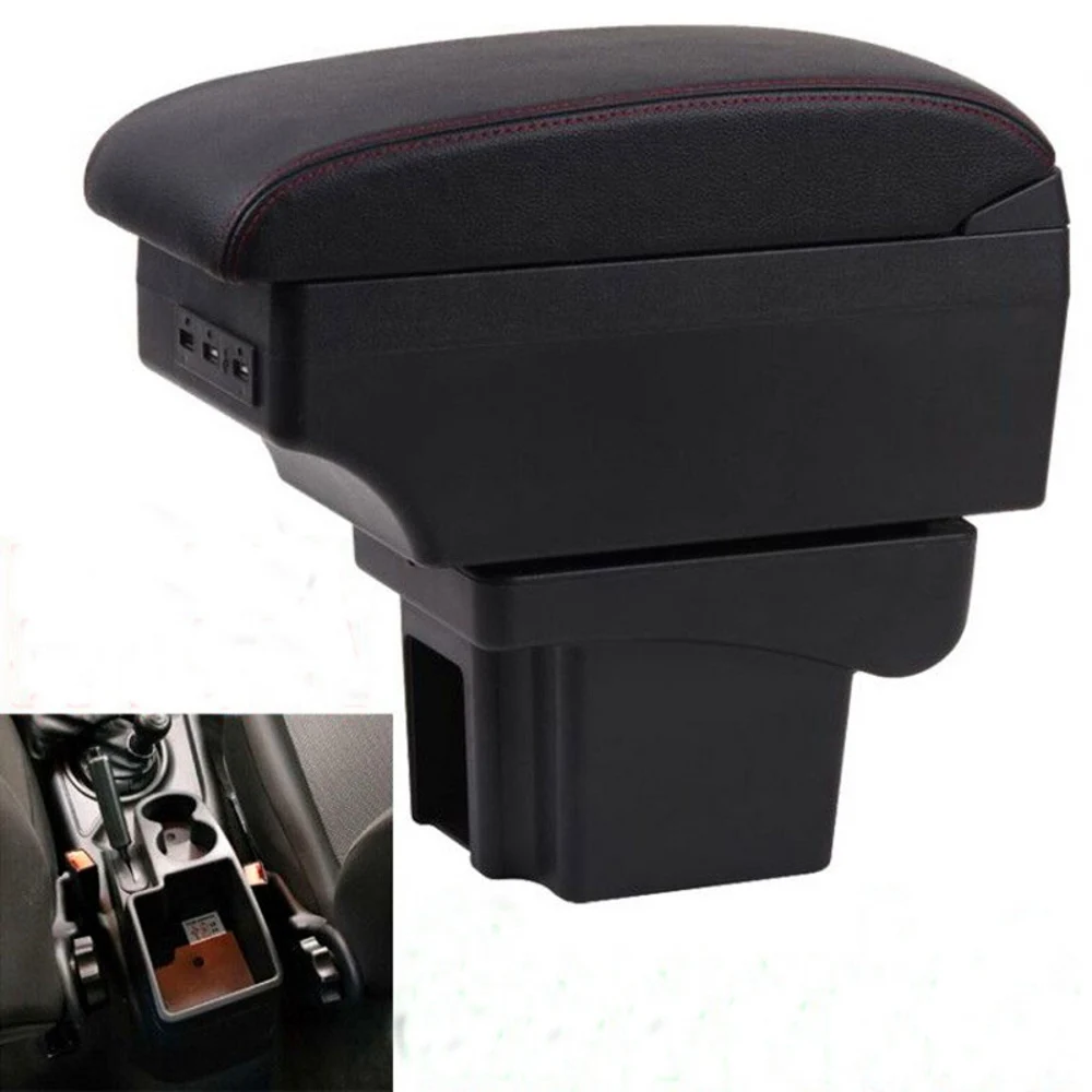 

For Car Chevrolet Niva Armrest Box Central Content Interior Arm Elbow Rest Storage Case Car-styling with USB Cup Holde