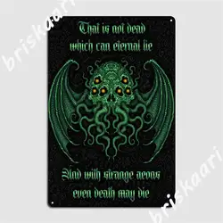 Cthulhu Is Not Dead Metal Sign Wall Pub Plaques Club Bar Vintage Tin Sign Poster