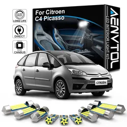 AENVTOL-Lampe d'intérieur de voiture à LED Canbus pour cristaux, C4 Picasso Grand Picasso, 2007, 2008, 2009, 2011, 2013, 2014, 2016, 2017, 2018, 2020