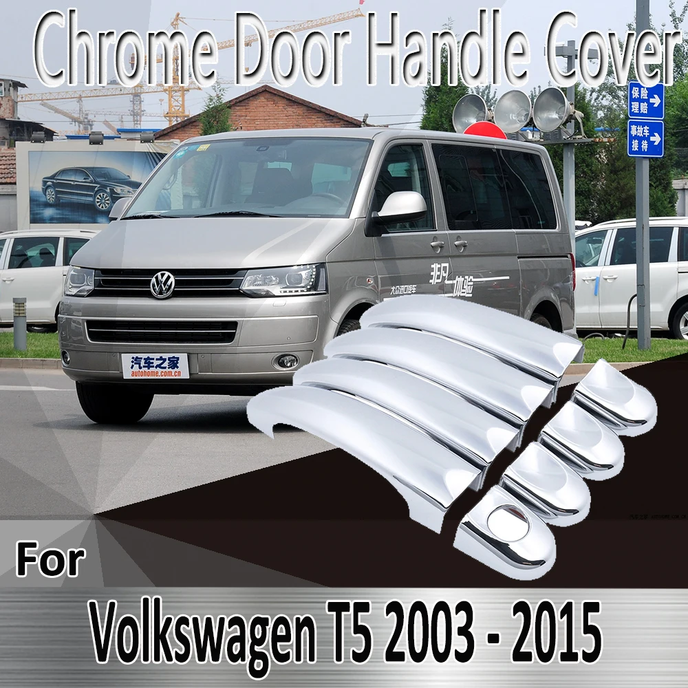 

for VW T5 Volkswagen Transporter 2003~2015 Styling Stickers Decoration Chrome Door Handle Cover Refit Car Accessories