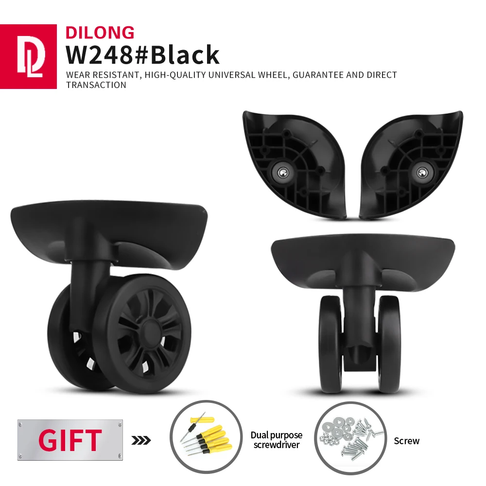 

DILONG W248 Luggage Universal Wheel Accessories Aircraft Roller Silent Wheels Repair Reinforcement Practical Swivel Caster