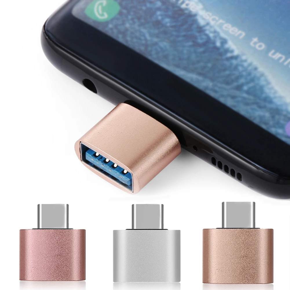 Portable USB Type-c Male To Female Adapter Mobile Phone Charging Cable Adapter For Android Smartphones Mobile Phone Accessories