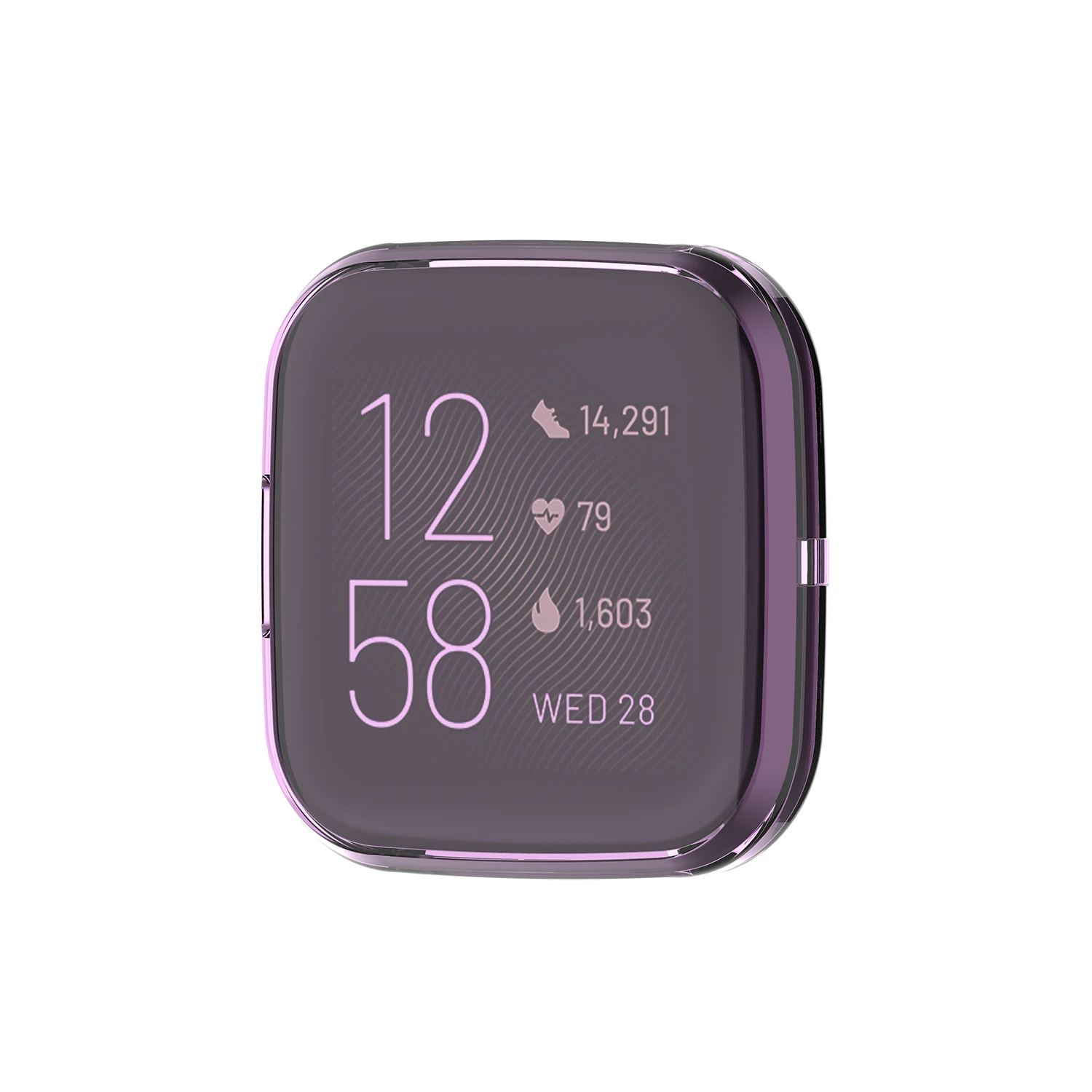 Clear TPU Protector Case Cover For Fitbit Versa 2 Full Screen Protective Shell Frame For Fitbit Versa 2 Smart Watch Case