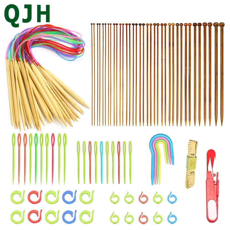 

Knitting Needles Crochet Set Knitting Needle Set DIY Needle Art Craft Scissors Stitch Marker Sewing Tools Yarn knitting tools