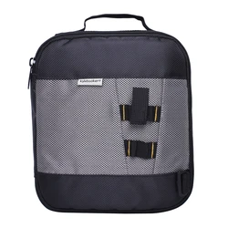 10” x8.5” x 2” Black Soft Bait Binder Bag Fishing Lure Storage Wallet Soft Plastics Tackle Box for Worms and Jigs