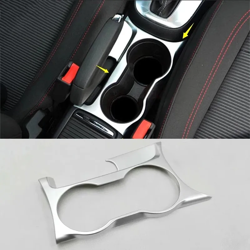 For Opel Mokka Buick Encore 2013-2016 2017 2018 ABS Matte Car Front water cup frame strip cover trim car styling accessories