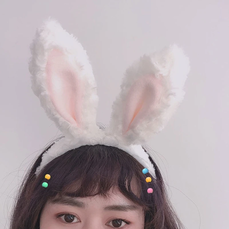 Cartoon Plüsch Stirnband Bunny Ohren Haarband Flauschigen Haar Hoop Ostern Weihnachten Cosplay Requisiten Thema Haar Zubehör