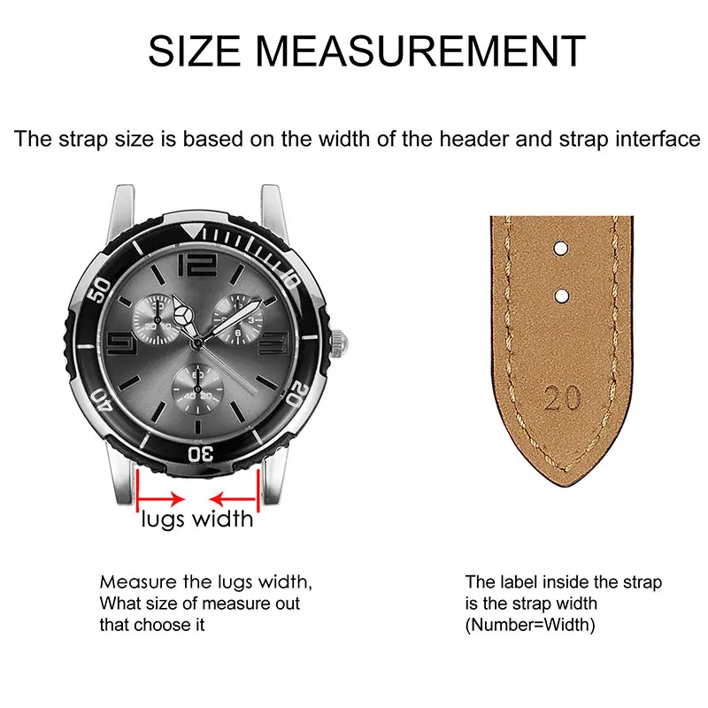 BISONSTRAP Geniune Leather Watch Strap 14mm 17mm 18mm 19mm 20mm 21mm 22mm 23mm 24mm Replacement Bracelet for Men Women Watchband