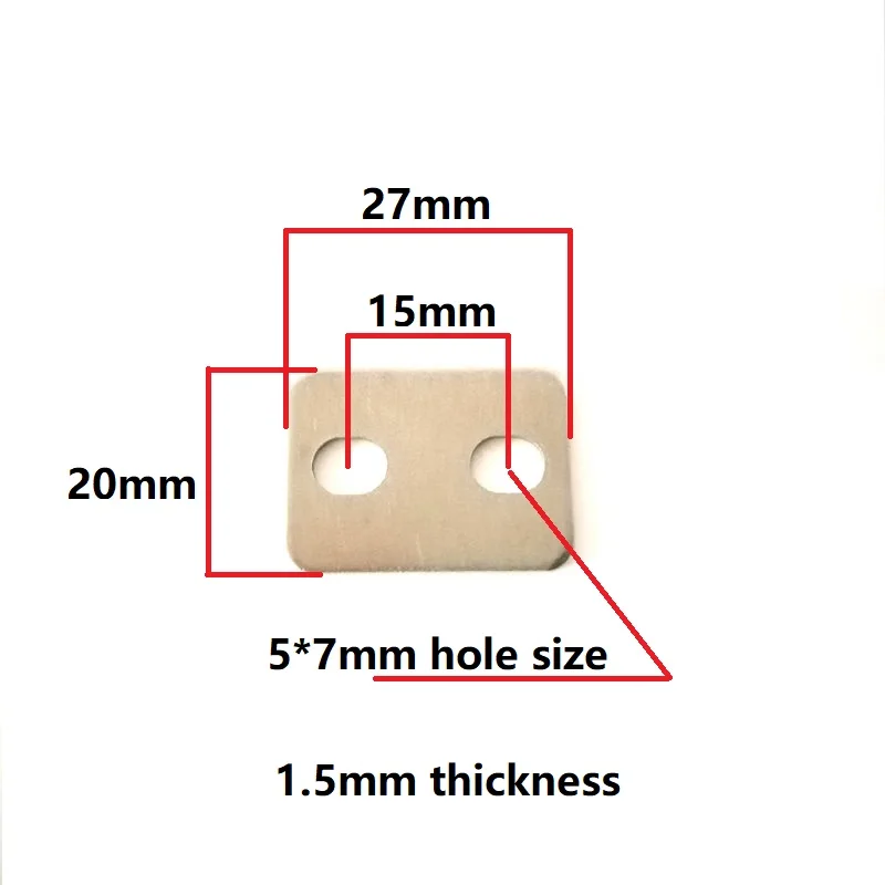 16PCS 15mm contatti batteria passo schede connettore barra Bus spessore 1.5mm per pacchi al litio fai da te 12V 24V 36V 48V 60V LiFepo4